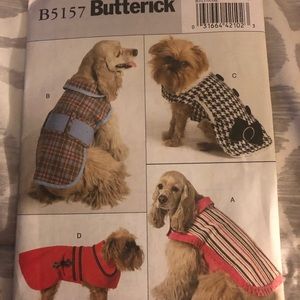 Buttrick 5157 Dog Coats Sizes XS-M Sizes UNCUT Hard to Find